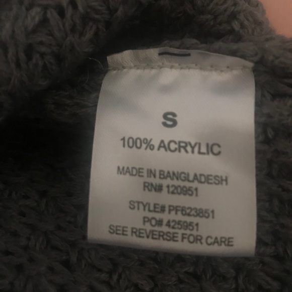 Dark grey Pink Rose sweater Size S - Picture 5 of 6